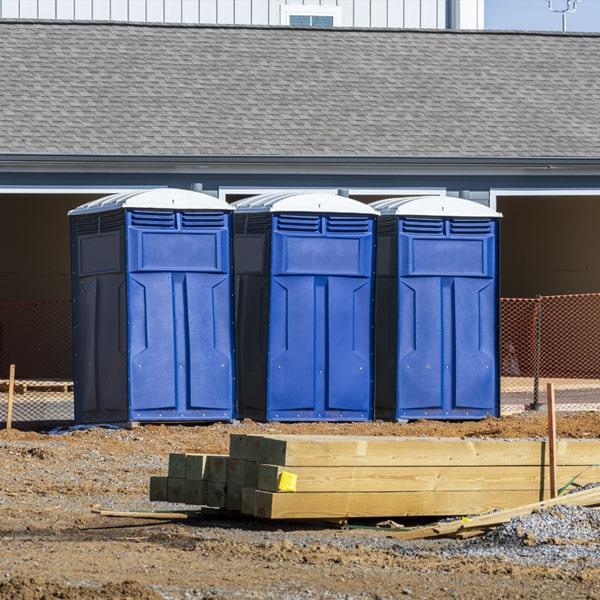 Heavy-duty construction site porta potty in Nashua, New Hampshire